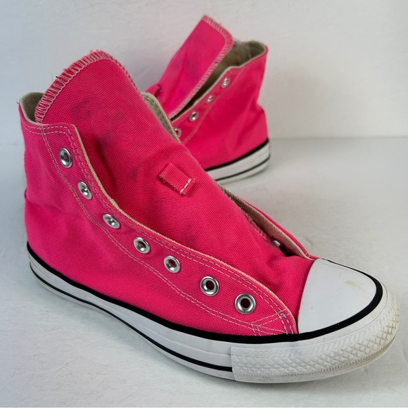 ❤️ Converse Hot Pink Canvas Unisex Sneakers 6M 8W - Picture 1 of 7